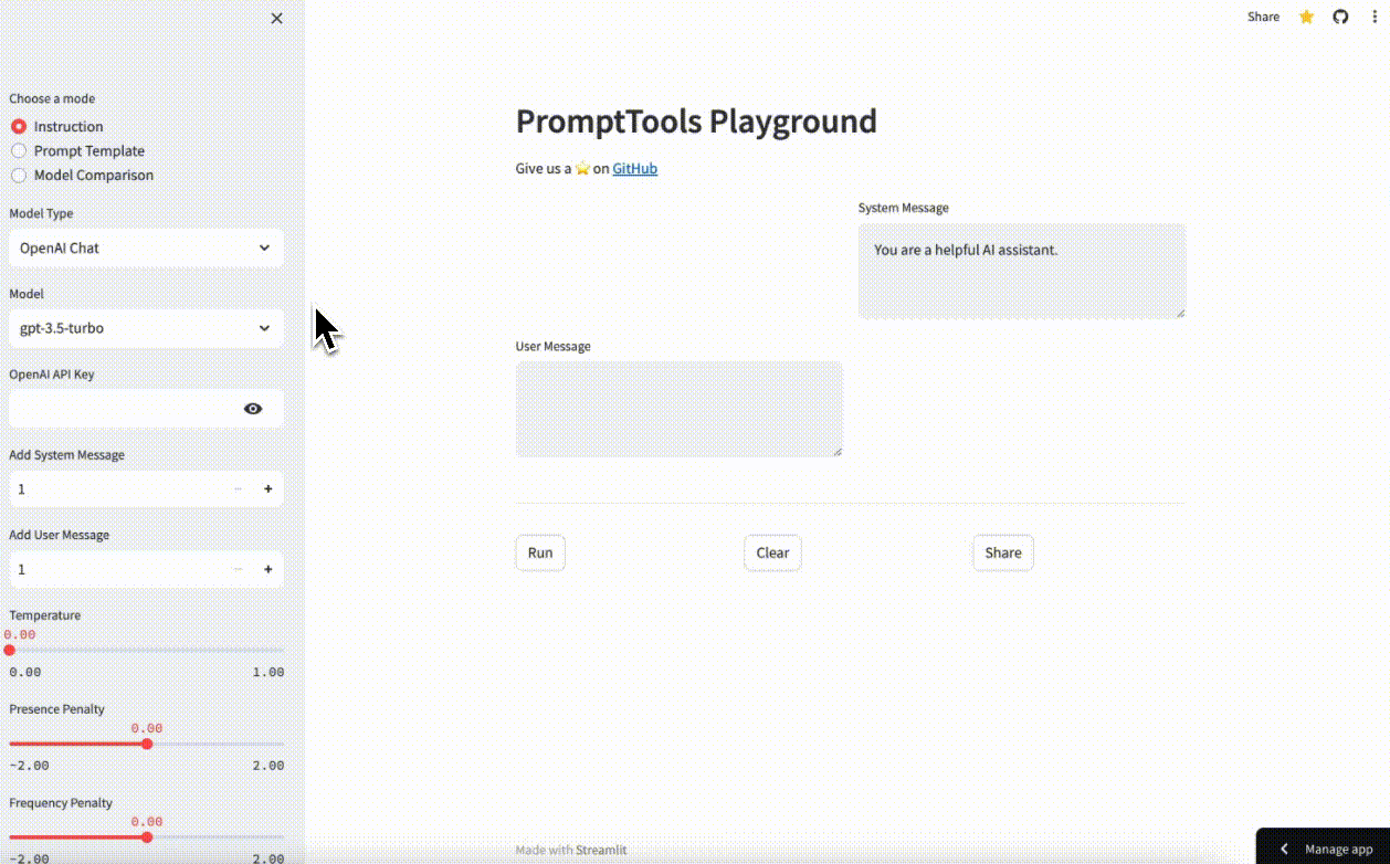 prompttools-playground