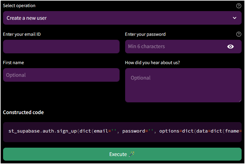 Connect your Streamlit apps to Supabase